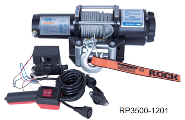 Rock, RP3500 elektrische trailerlier 12 Vdc 1589 kg
