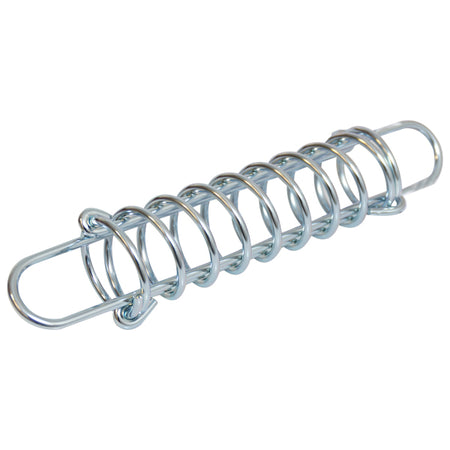 Fortøjningsfjeder fra SeaTec i galvaniseret stål, 420mm lang og 7mm tyk.