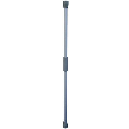 Bådpresenning støtte i aluminium, justerbar fra 86-162 cm, vist i brug.