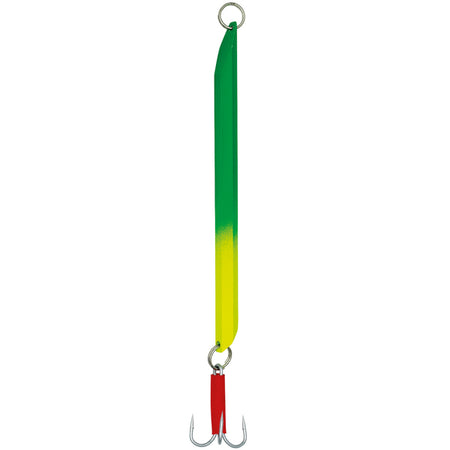 Kinetic Depth Diver i grøn/gul farve, designet til dybt vandfiskeri.