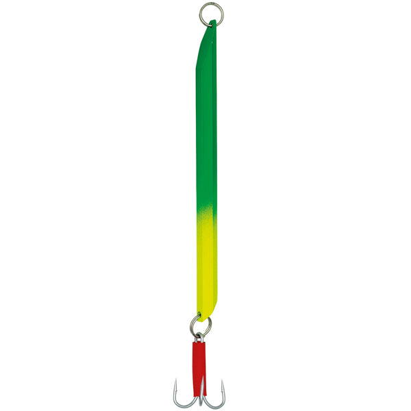 Kinetic Depth Diver snøre i grøn og gul med vægt på 400g.