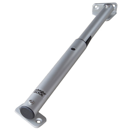 Roca lugeholder set forfra med skinnende elektropoleret finish