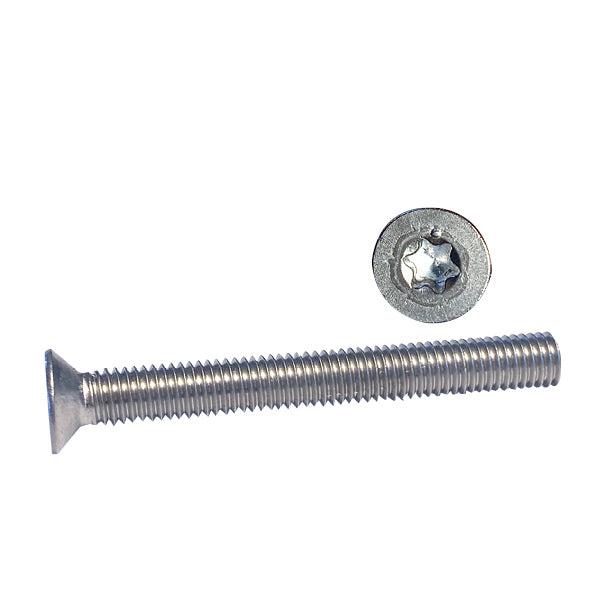 Maskinskrue fra 1852, undersænket Torx, 10 x 60 mm, A4 materiale, samlet i pakke på 100 stk.