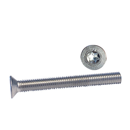 Maskinskrue fra 1852, undersænket Torx, 10 x 60 mm, A4 materiale, samlet i pakke på 100 stk.