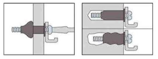Detaljevisning af Rawlplug M4/12 med tydelig dimension