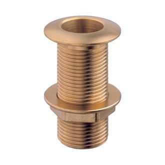 Guidi gennemføring 1/2" set forfra, detaljeret med gevind og flange.