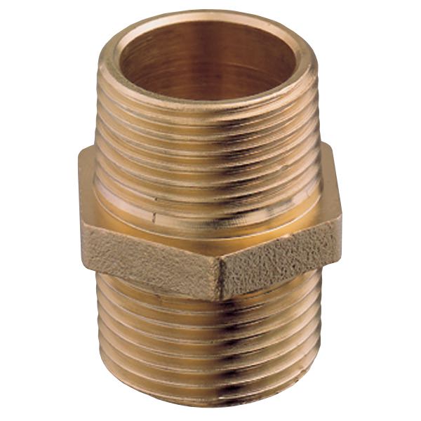 Guidi brystnippel med udvendigt gevind, 1/8" størrelse i messing.