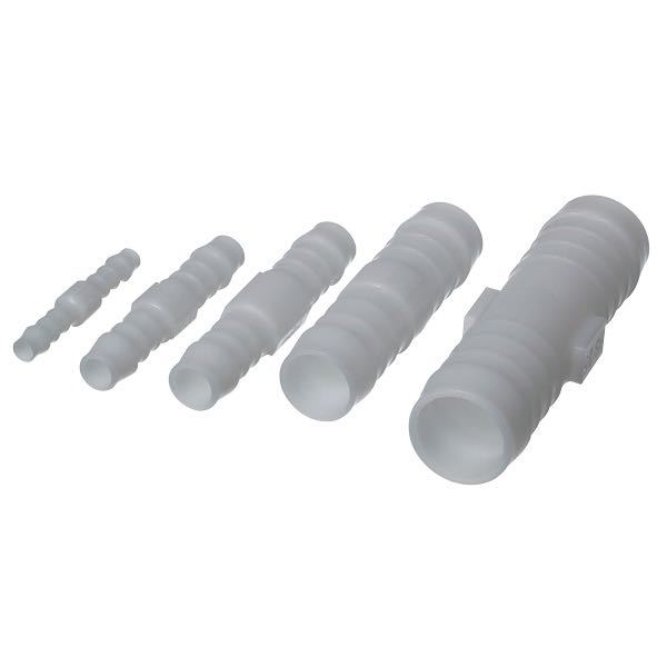 Sidevinkel af SeaTec plast samlestykke, fungerer perfekt med 8mm fittings
