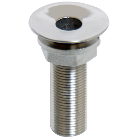Gennemføring 1/2" RF u/s gev AISI 316, set i nærbillede for detaljevisning