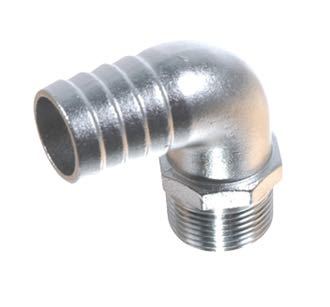 Slangestuds 90° med udvendigt gevind, 1/2 x 20mm fra 1852.