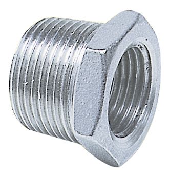 1852 nippelmuffe 1" - 3/4" RF AISI 316 set oppefra