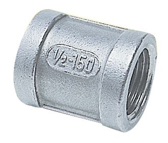 1852 muffe indvendig gevind 2" RF AISI 316 set fra siden