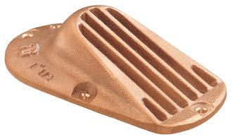 Guidi bundsi i bronze til 3/4" skrogvist med detaljeret overflade.