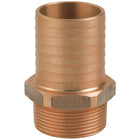 Slangestuds 3/8" x 10mm i bronze fra Guidi, set fra siden