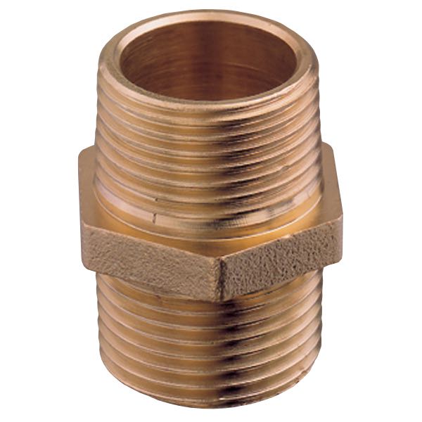 Guidi brystnippel 1/2" i bronze set fra siden, klar til montering.