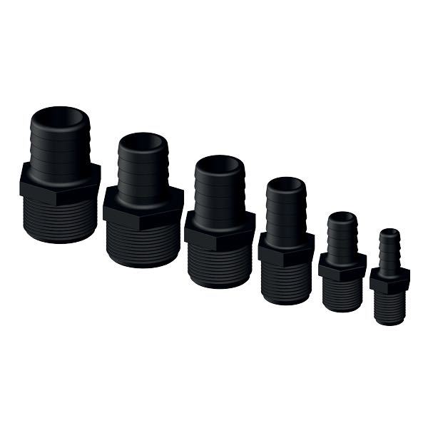 Trudesign slangestuds han i komposit, sort farve, set fra siden.