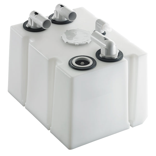 Dometic 42L septiktank set fra siden, perfekt til bådmontering