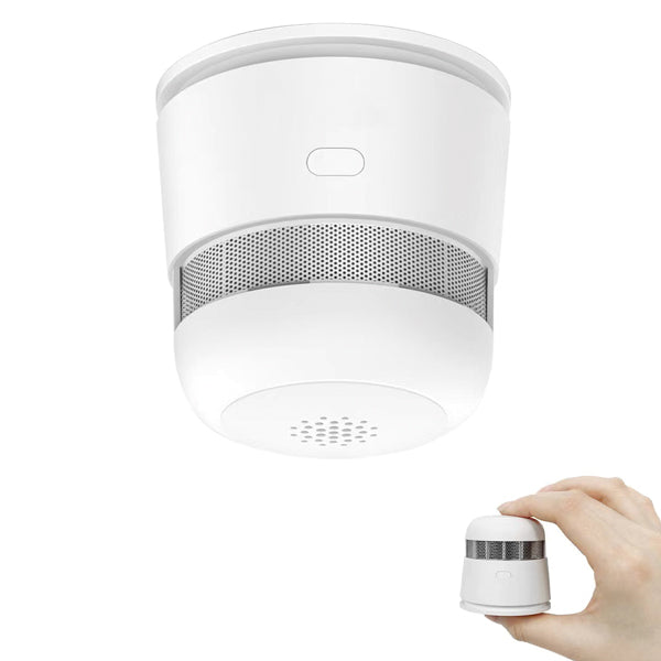 1852 røg alarm mini vist fra siden, med tydelig lydstyrke på 85 dB