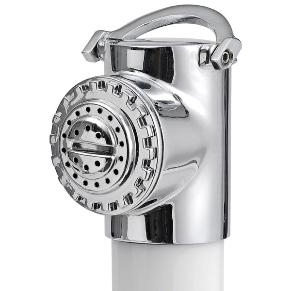 Detalje af New Edge brusers indbyggede design