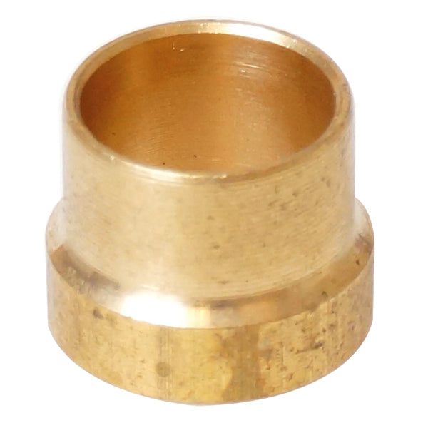 Konusring i messing til 8mm union fitting fra IGT, set forfra.