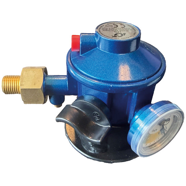 IGT, Gasregelaar Jumpo click-on met manometer 1/4" schroefdraad