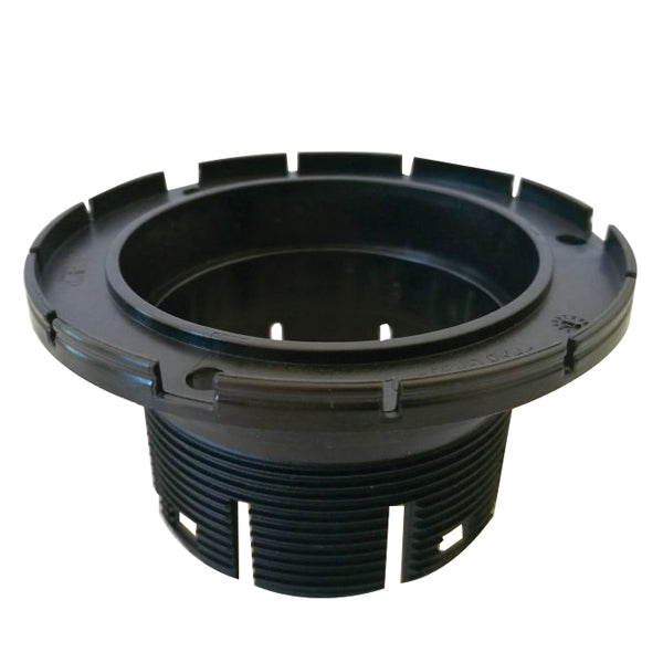Autoterm varmluftdyse i sort med en diameter på 60 mm