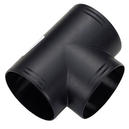 Webasto T-Rør 90/90/90mm til varm luftsslange set fra siden.