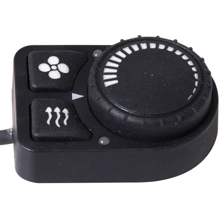 Autoterm kontrolpanel pu-5 set fra fronten, klar til installation på bådvarmer.