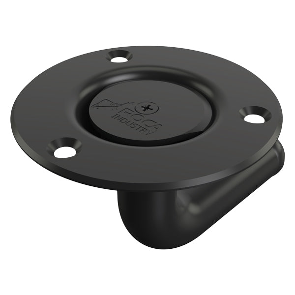 Roca udluftningsventil til brændstoftank i sort, installeret i en båd med fokus på 90° vinkel.