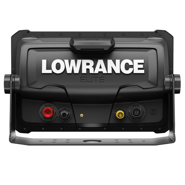 Lowrance Elite FS 10 med Active Imaging transducer, monteret på båd.