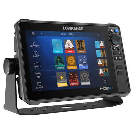 Lowrance HDS-10 PRO kombiinstrument set forfra