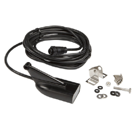 Navico hæktransducer HDI 83/200 & 455/800 Hz i produktboks, klar til installation.