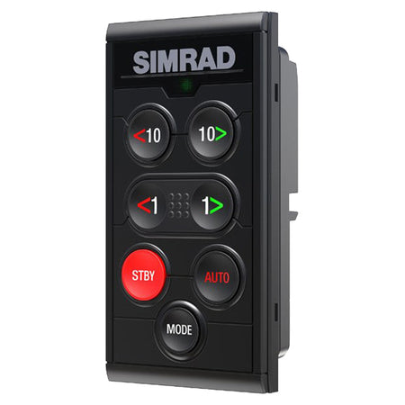 Simrad OP12 autopilotcontroller monteret på bådash.