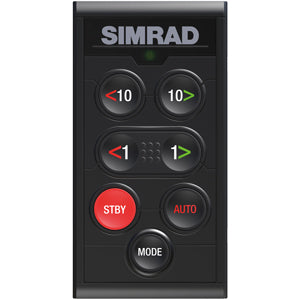 Simrad OP12 autopilotcontroller set forfra med tydelige knapper og skærm.