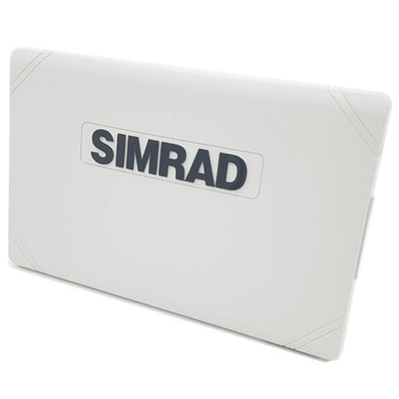Simrad NSX 3012 solcover, vises i et lyst miljø, tilpasset skærmbeskyttelse.