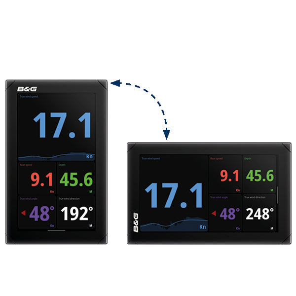B&G Nemesis 9 monteret på båd med informationsvisning