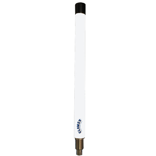 Glomex RA304 Glomeasy VHF antenne i en 25 cm længde, set forfra.