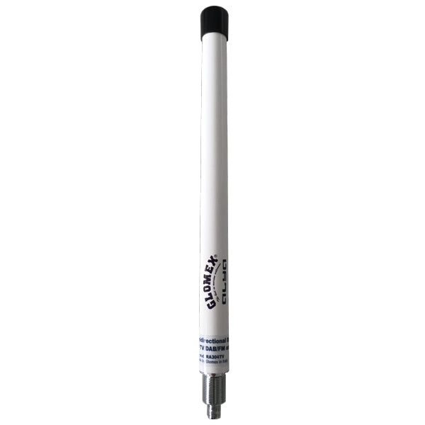 Glomex ALYA antenne 25 cm, set forfra med monteringsbeslag