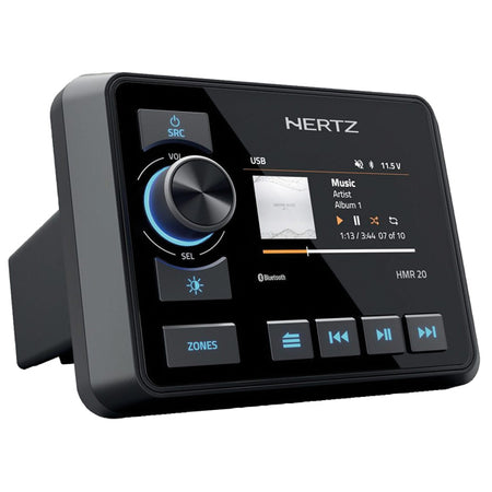 Hertz HMR 20 DAB+ digital mediemodtager set forfra, vandtæt design.