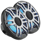 Hertz HMX 6.5 S-LD-G marine højttaler set forfra med RGB belysning