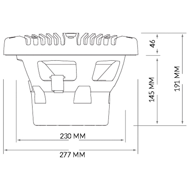 Forfront af Hertz 10" marine subwoofer med smukt design