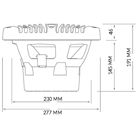 Forfront af Hertz 10" marine subwoofer med smukt design