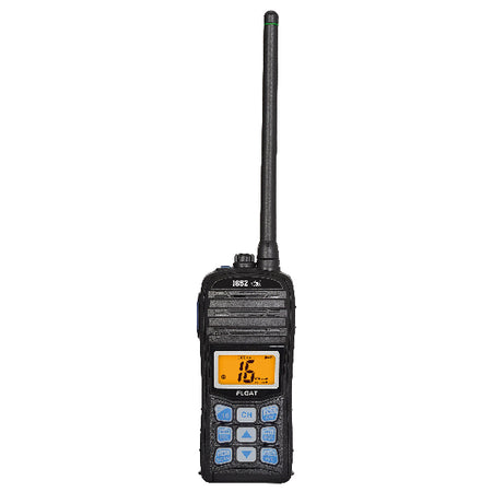 1852 VHF Radio VT35M set fra siden med tydelige knapper