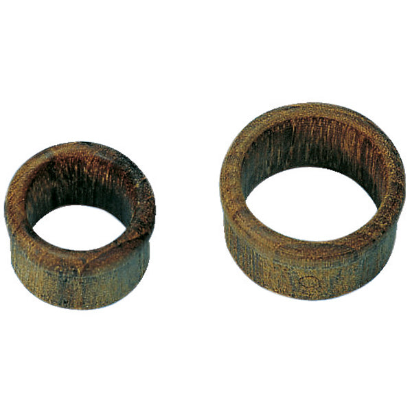 Roca teakring Ø30/40 mm, monteret på bådhåndtag