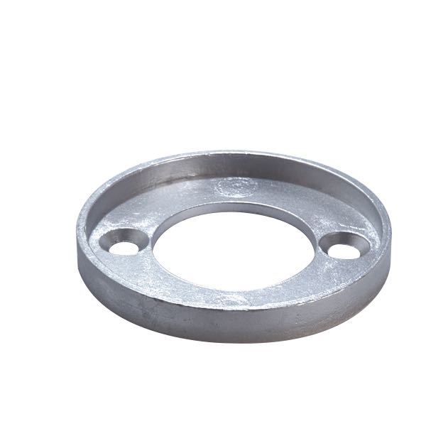 Tecnoseal Aq-drev zinkring 10 mm set fra siden med detaljeret tekstur.