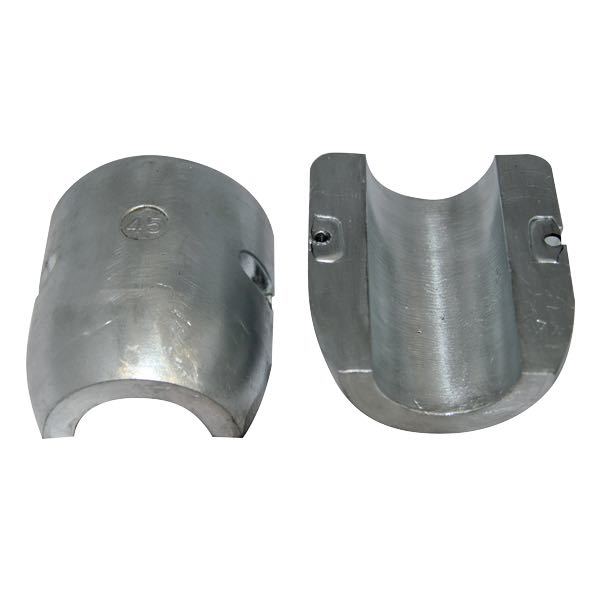 Tecnoseal zinkanode til aksel, 70/40 mm, set fra siden med klar baggrund
