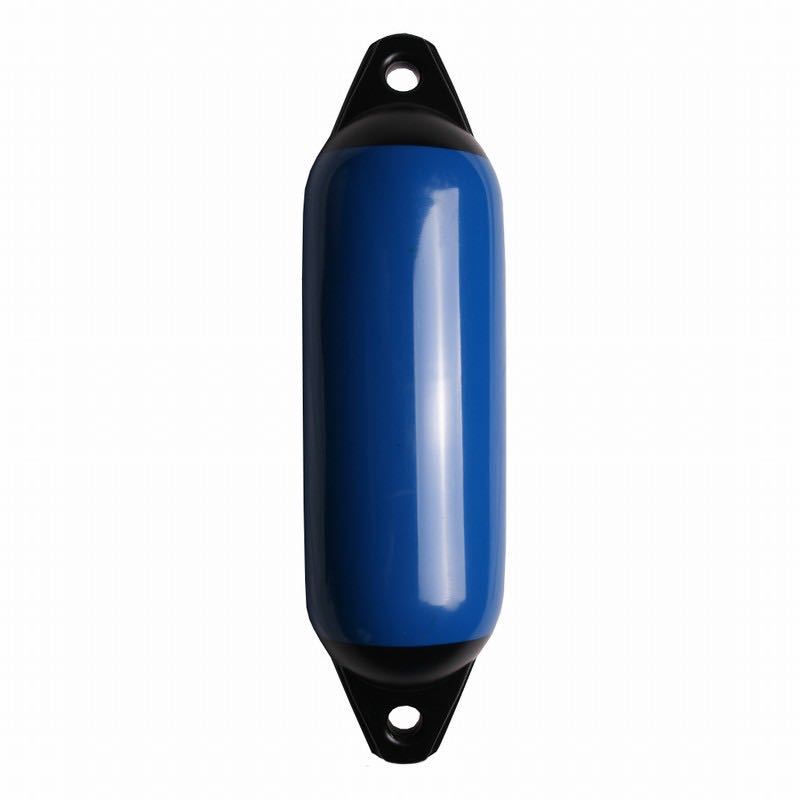 Majoni Star fender i navy med sort top, set forfra.
