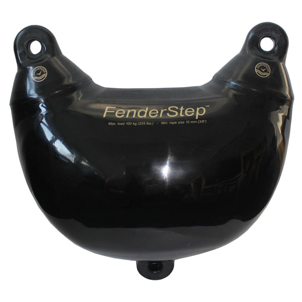 Dan-Fender Fenderstep i sort, set forfra med mål 400 mm