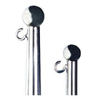 SeaTec flagspil AISI 316 set fra siden med click montering.