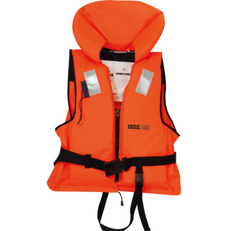 Redningsvest 1852 i orange farve til børn, størrelse 10-20 kg.